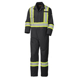 Pioneer 5558BK FR/Arc Rated Safety Coverall - 100% Cotton - Black