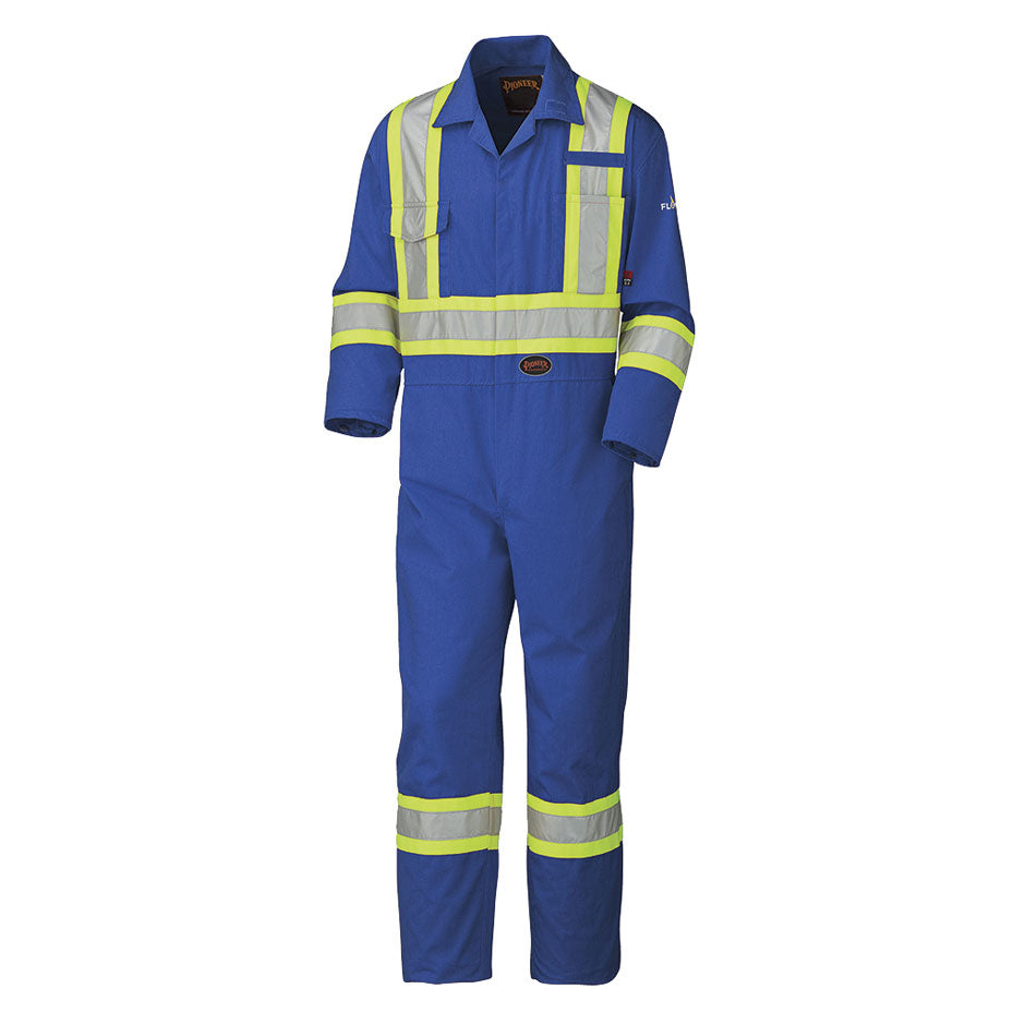 Pioneer 5558AT FR/Arc Rated Safety Coverall - 100% Cotton - Tall - Royal