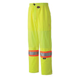 Pioneer 5999P Hi-Viz Traffic Safety Pants - Poly Knit - Mesh Leg Panels - Hi-Viz Yellow/Green