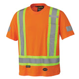 Pioneer 6978 Safety Crew Neck T-Shirt - 100% Cotton - Orange