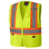 Pioneer 159 Hi-Viz Yellow/Green Zipper Front Safety Vest