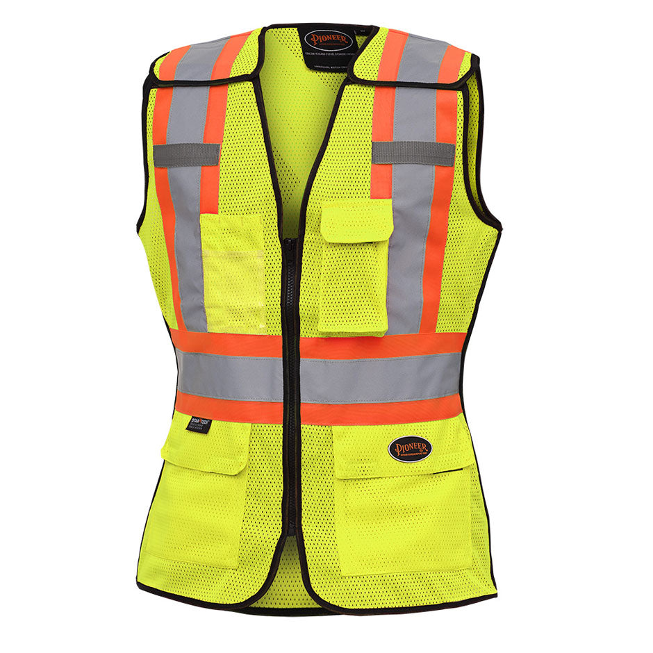 Pioneer 489 Women’s Hi-Viz Yellow/Green Safety Tear-Away Vest