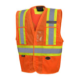Pioneer 6945 Hi-Viz Orange Non Tear-Away Vest