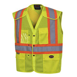 Pioneer 6939A Hi-Viz Yellow/Green Safety Vest with Snaps