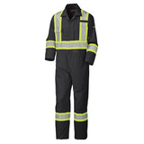 Pioneer 5558BKT FR/Arc Rated Safety Coverall - 100% Cotton - Tall - Black