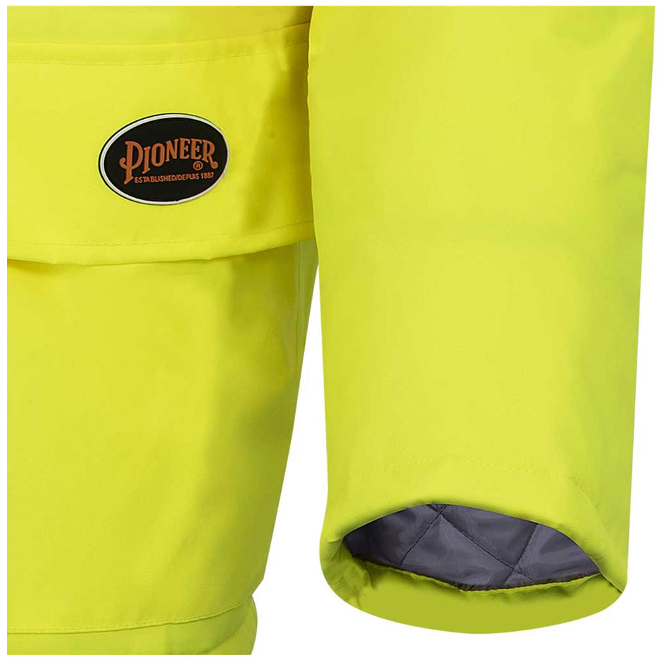 Pioneer 5031 Hi-Viz Yellow/Green Winter Quilted Safety Parka