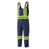 Pioneer 5536 Safety Overall - Quilted Cotton Duck - Navy