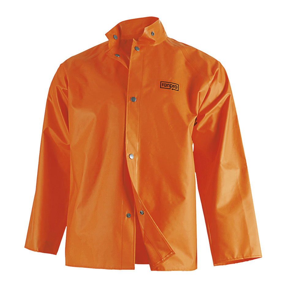 Rainshield® Waterproof Anti-Fungal Jacket - PVC/Nylon/PVC - Orange