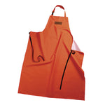 FL Snapper® Waterproof Apron - PVC Coated Poly/Cotton - Fluorescent Orange