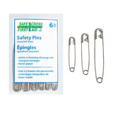 Safety Pins Assorted, 12/Pack, Pack