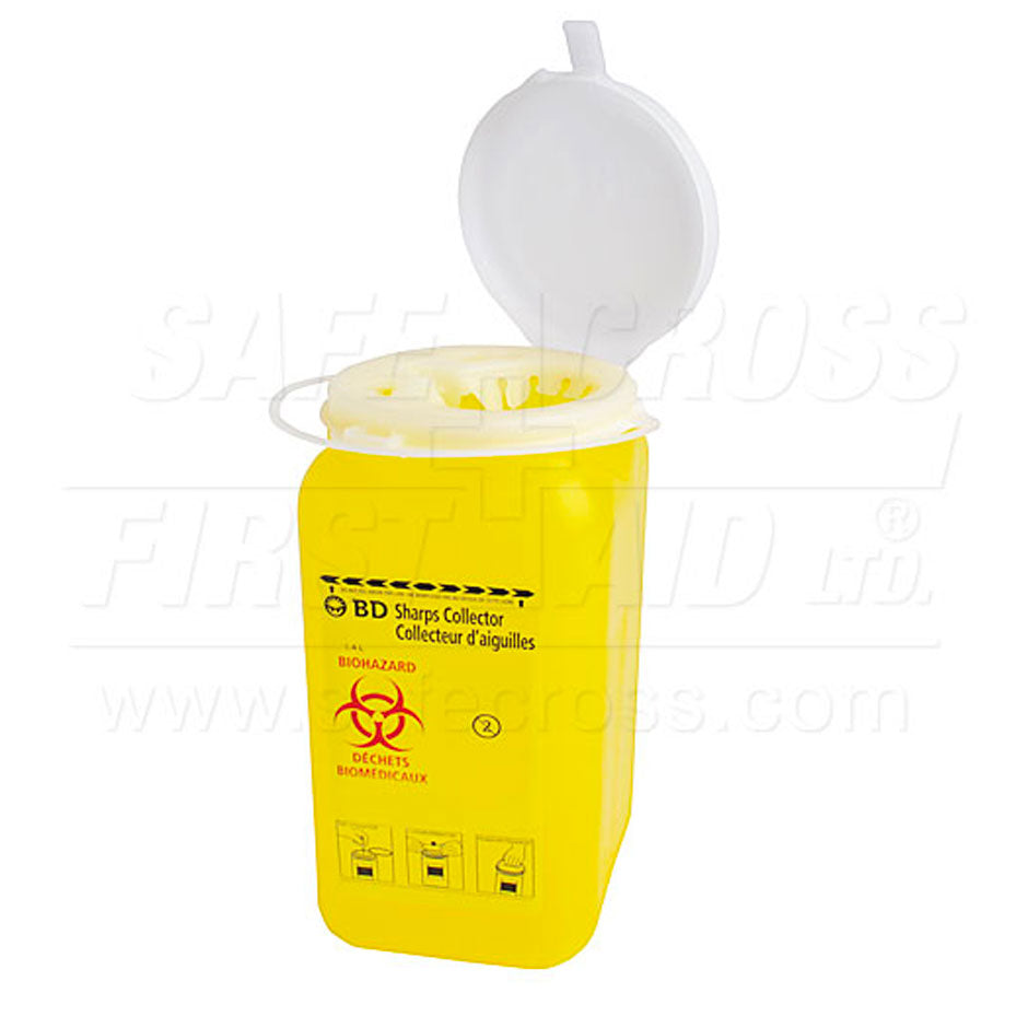 BD Sharps Container, 1.5 qt., Yellow, EA