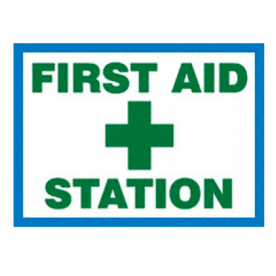 First-Aid Station Sign, 10" x 14", EA