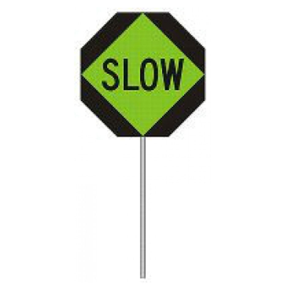 Vehicular Traffic Control Sign, STOP/SLOW, EA