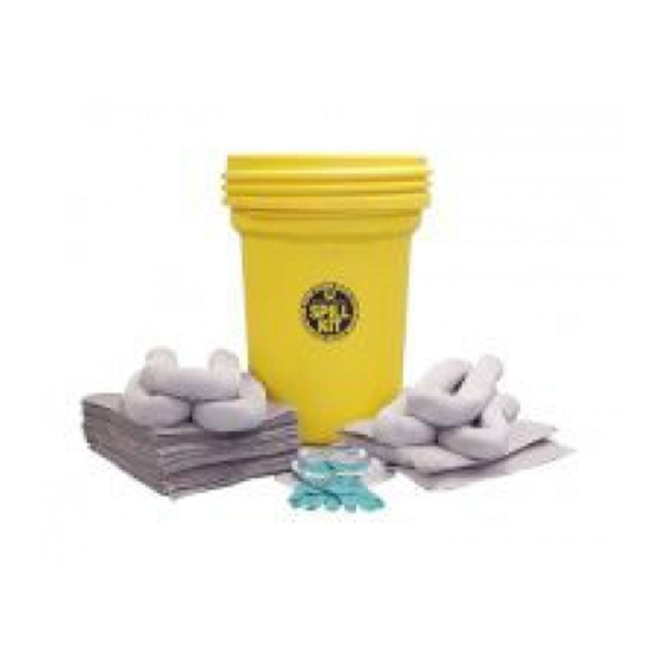 Spill Kit, 30 Gallon Universal c/w Overpack Drum, EA