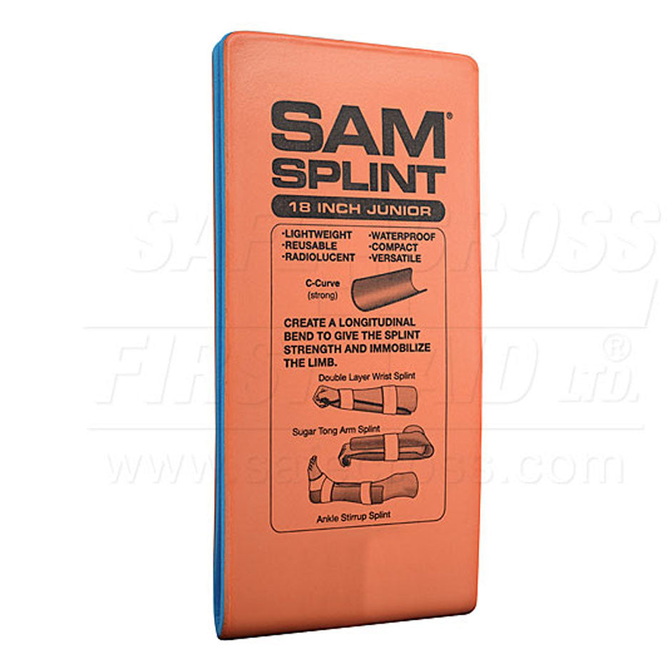 Sam Splints Junior - 10.8 x 45.7 x 0.5 cm (4-1/4" x 18" x 3/16"), EA