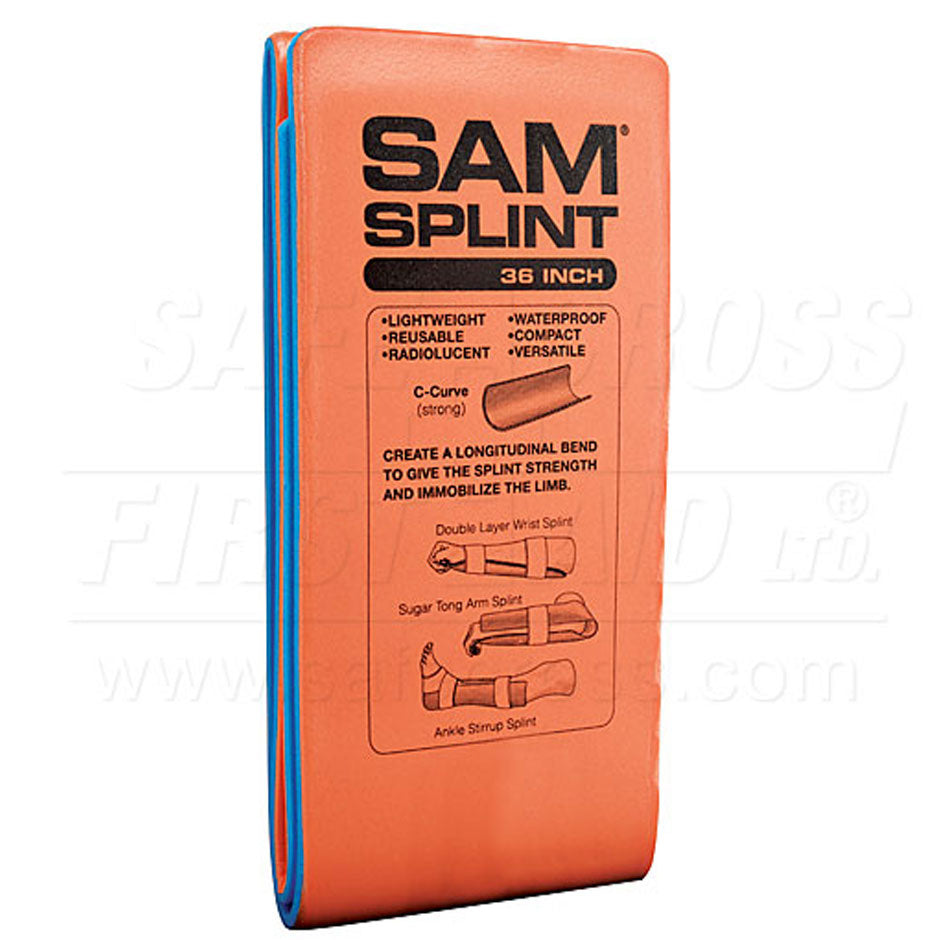 Sam Splints Standard - 10.8 x 91.4 x 0.5 cm (4-1/4" x 36" x 3/16"), EA