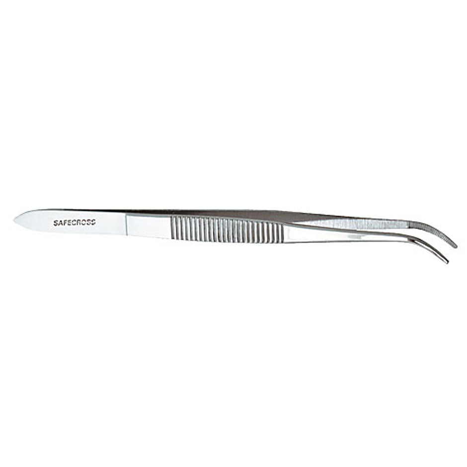 Splinter Forceps, Fine Point, Stainless Steel, Curved - 11.4 cm (4-1/2"), EA