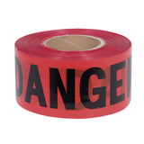 “Danger” Tape - 200' - Black on Red Background