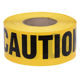 “Caution” Tape - 200' - Black on Yellow Background