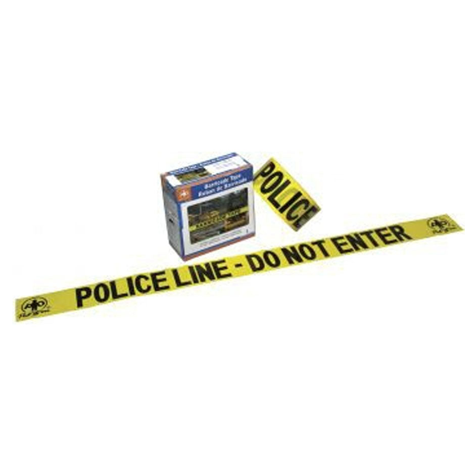 Barricade Tape, POLICE LINE-DO NOT ENTER, Yellow, EA