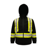 Viking 6420BK Hi-Viz Black Safety Hoodie with UPF 50+