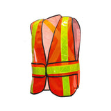 Economy Orange Mesh 5 Point Tear Away Safety Vest