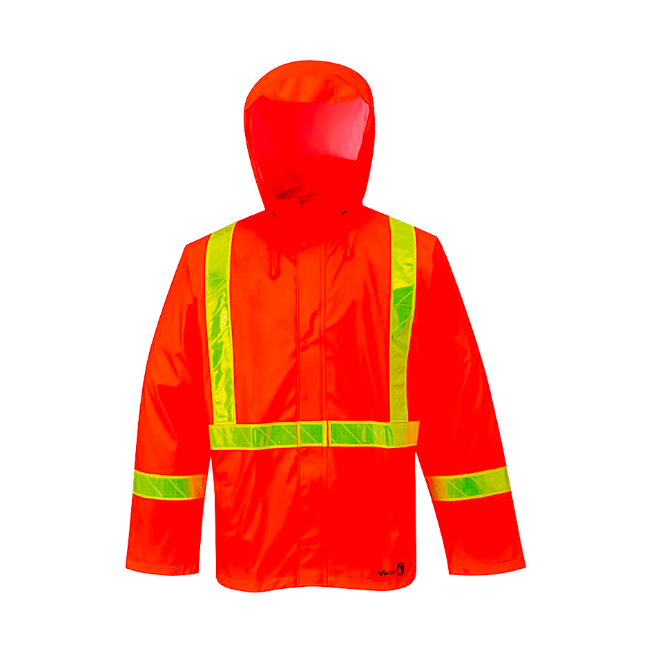 Viking 6050FRJ Flame Retardant Orange PU Rainsuit Jacket