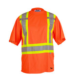 Viking 6006O Hi-Viz Orange Double Mesh Safety Short Sleeve T-Shirt, Non See-thru, EA