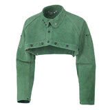 FR Welding Cape Sleeves - Premium Kevlar®-Stitched Leather - Green