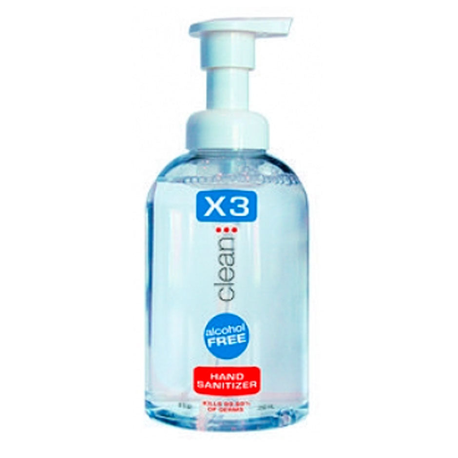 X3 Alcohol Free Hand Sanitizer, 250mL Countertop size,12/Case.